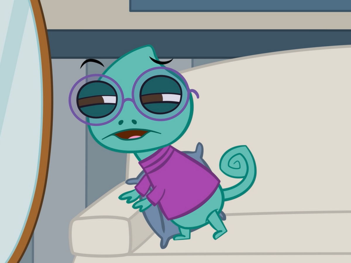 The patient shows difficulty focusing her vision.