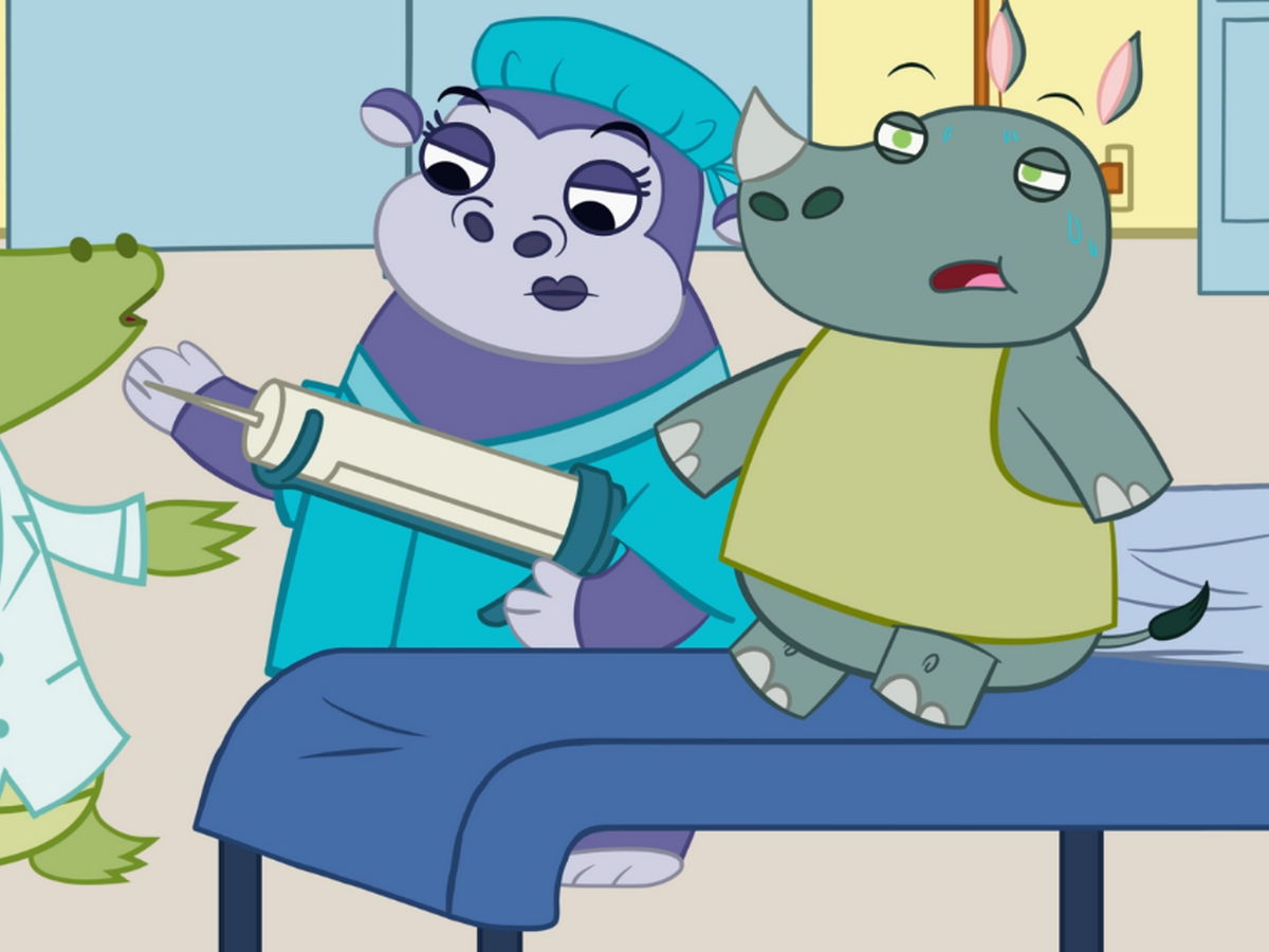 The patient has fever and sweating at the clinic.