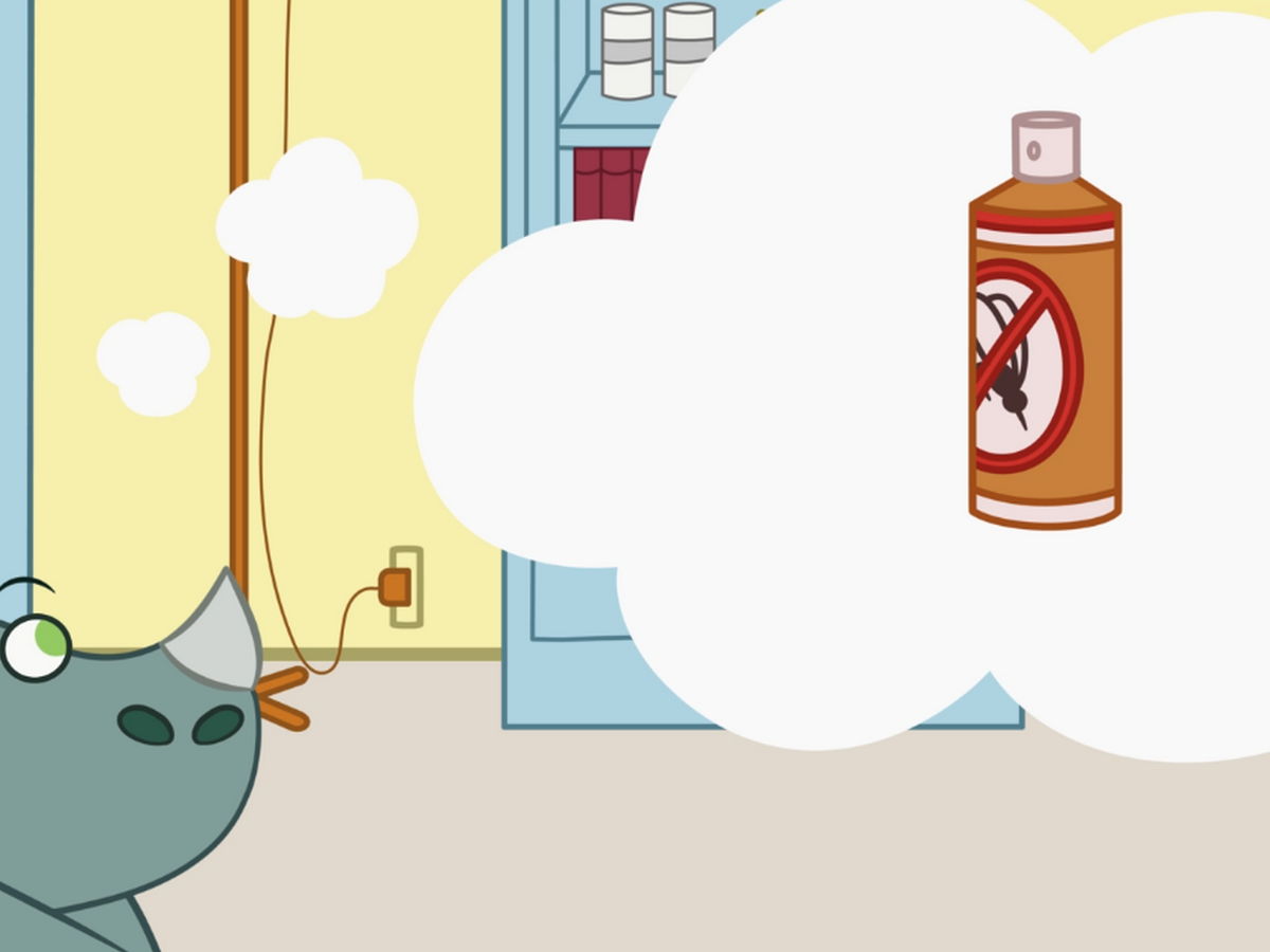 Illustration of mosquito repellent.